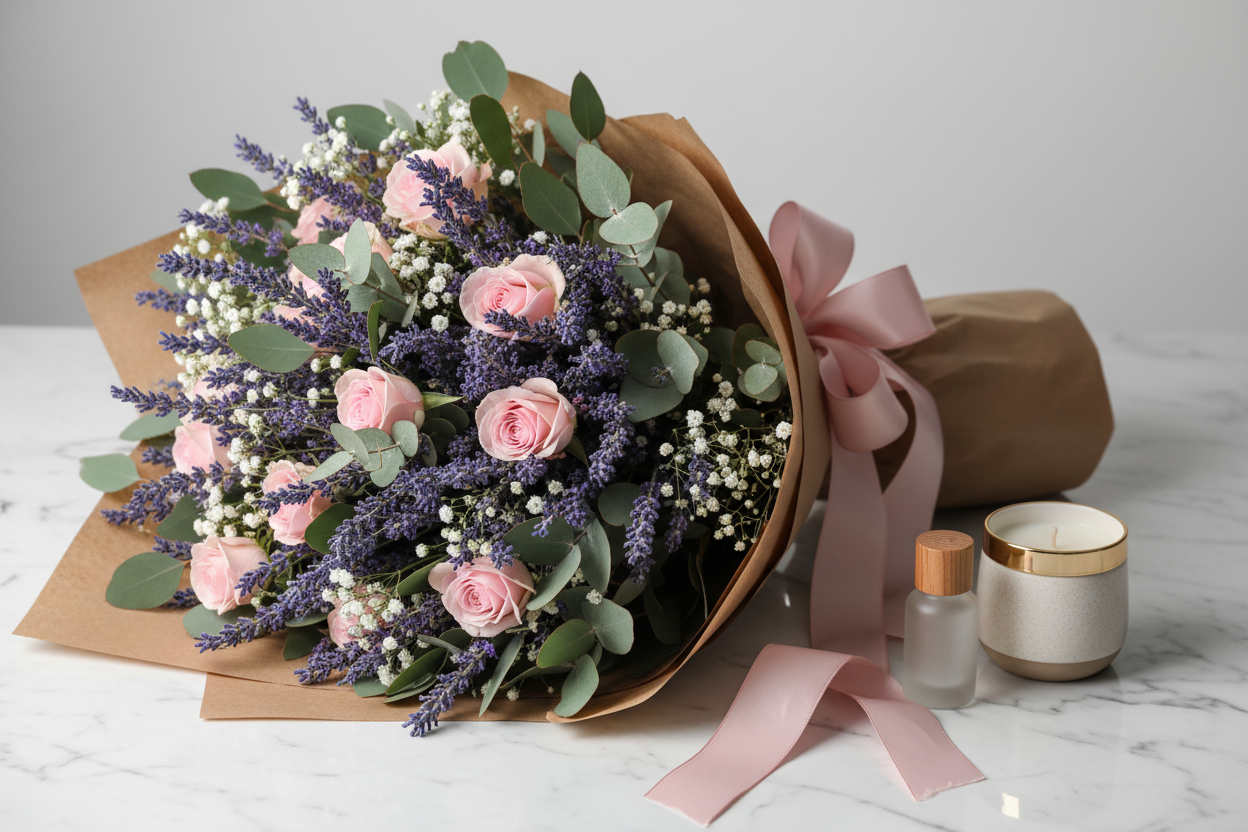 Deluxe Lavender & Eucalyptus Bouquet