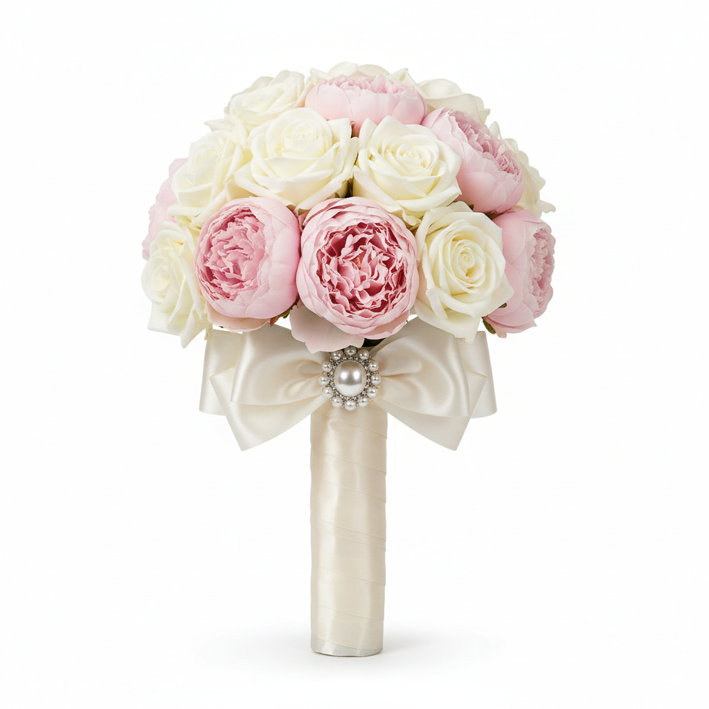 Luxury Ivory & Blush Proposal Engagement Bouquet