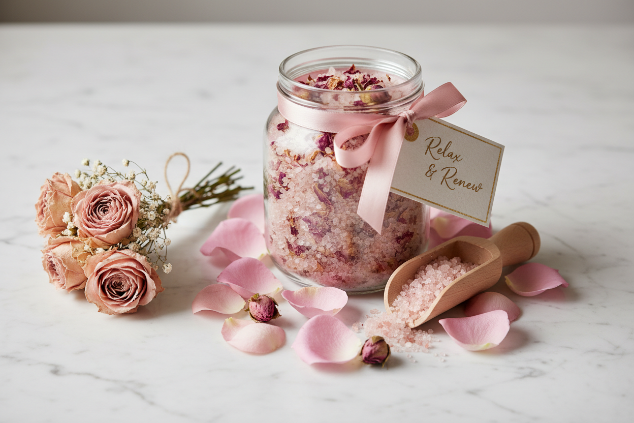 Rose Petal Bath Soak Gift Set